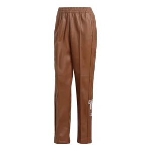 (WMNS) adidas Centre Stage Faux Leather Adibreak Pants 'Brown' II6098