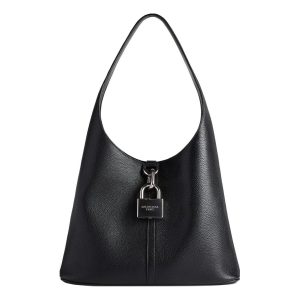 (WMNS) Balenciaga Locker Medium North-south Hobo Bag 'Black' 7716362AAWC1000