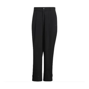 Men's adidas originals Speed Track P Solid Color Zipper Buckle Casual Pants/Trousers Black HU1235