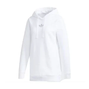 (WMNS) adidas Trefoil Hoodie 'White Silver' GH7775