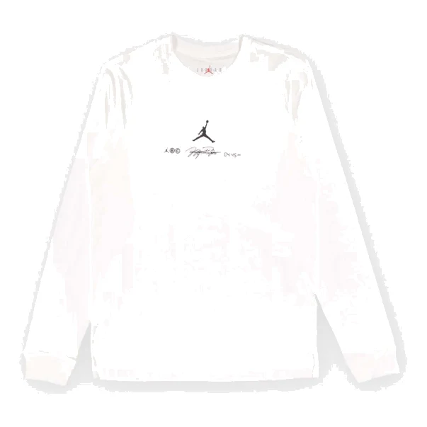 Air Jordan Long Sleeve Sport Graphic T-Shirt 'White Black' DV8446-100