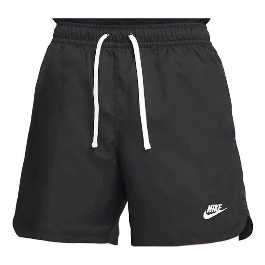 Men's Nike Sportswear Solid Color Minimalistic Lacing Sports Shorts Black DM6830-010