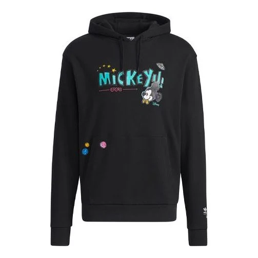 adidas originals D Kas Hd II Mickey Printing Casual Pullover Black H37059