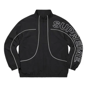 Supreme Piping Track Jacket 'Black White' SUP-FW20-041