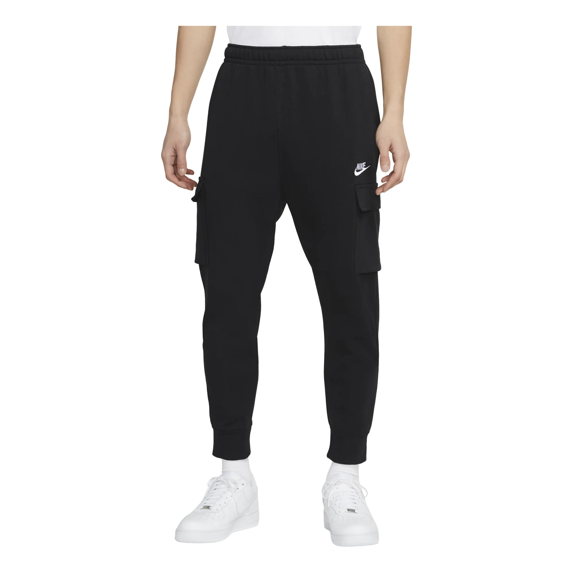 Nike MENS Sportswear Club French Terry Casual Overall Ankle Banded Pants Black CZ9955-010