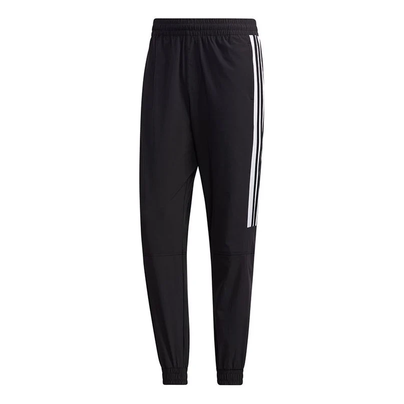 adidas neo M Ss Tcns Tp 2 Colorblock Bundle Feet Casual Loose Sports Long Pants Black White GJ8759