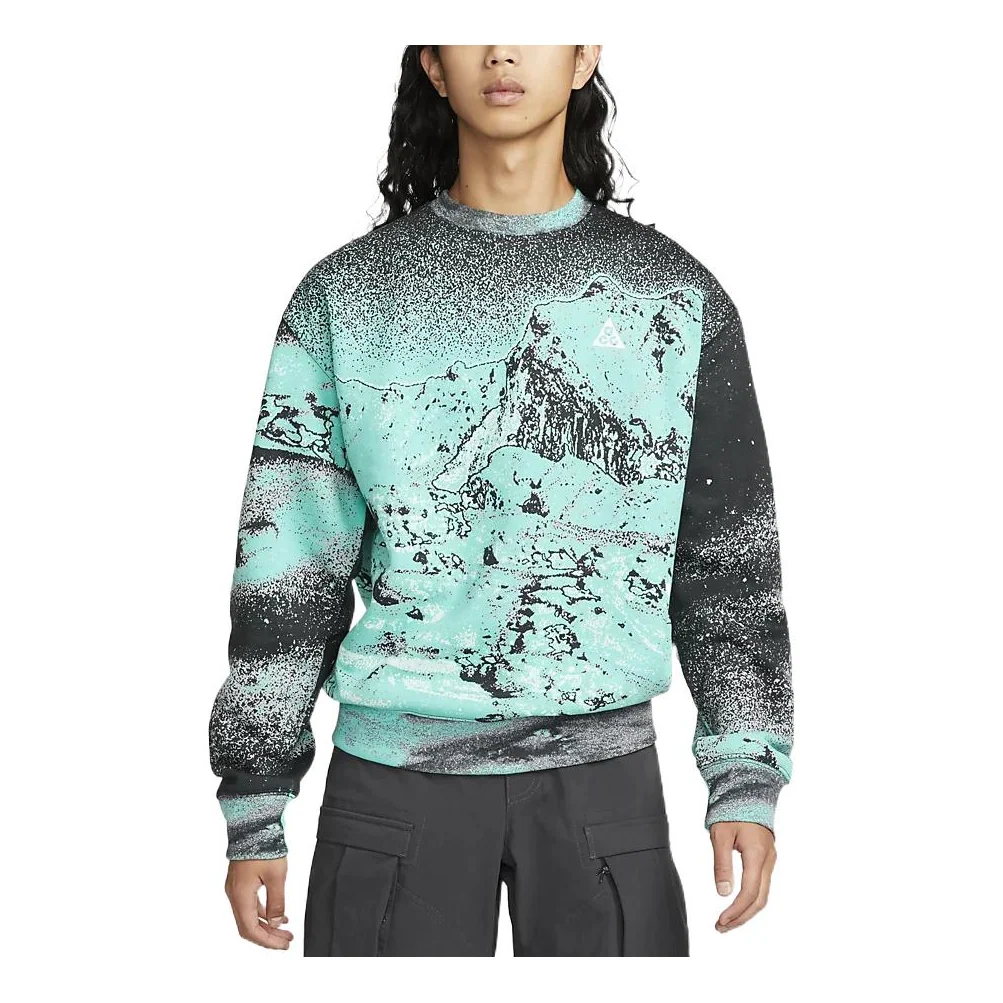 Nike x ACG Therma-FIT CREW printed top 'Green' DQ5792-369