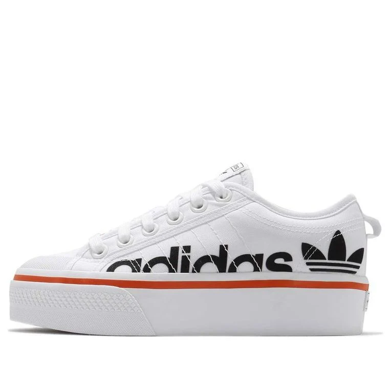 (WMNS) adidas Nizza Platform 'White Black' S42603