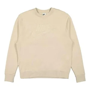 Nike Club Fleece French Terry Crew 'Beige' DQ4583-206