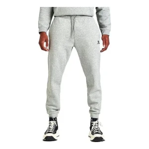 Converse Go-To Embroidered Star Chevron Standard-Fit Fleece Sweatpants Asia Sizing 'Grey' 10024521-035
