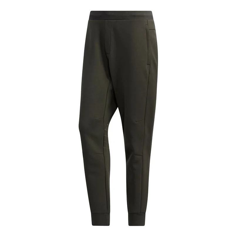 adidas Peach Casual Splicing Long Pants Green GM4415