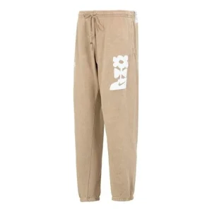 Nike Sportswear Washed French Terry Black Jogger Pants 'Khaki' DQ4176-247