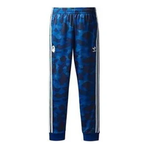 adidas x A Bathing Ape adicolor Track Pants 'Blue' BAPE-FW18-007
