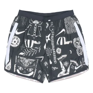 Nike Graffiti Printing Running Shorts Black CJ5817-010