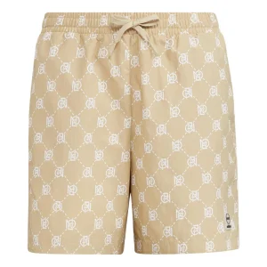 (WMNS) adidas Neo Pattern Printing Lacing Casual Sports Shorts 'Brown' IB5844