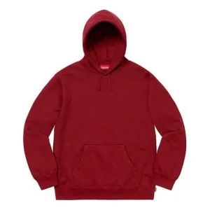Supreme FW19 Week 12 Rhinestone Script Hoodie 'Cardinal Burgundy' SUP-FW19-1017