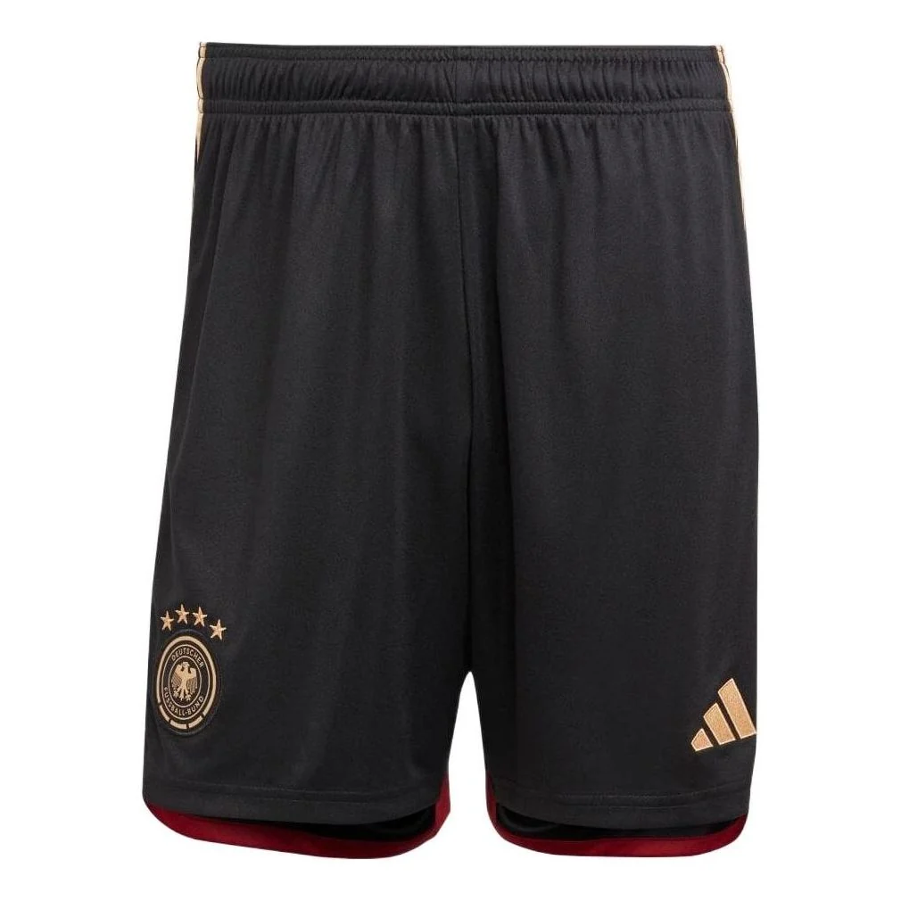 adidas Germany 22 Away Shorts Asia Sizing 'Black' HF1698