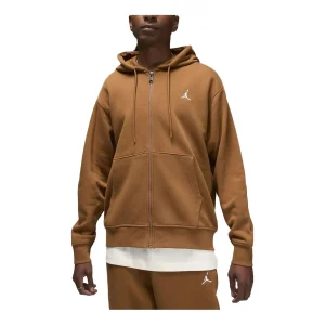 Air Jordan Brooklyn Fleece Full-Zip Hoodie 'Brown' FJ7772-281