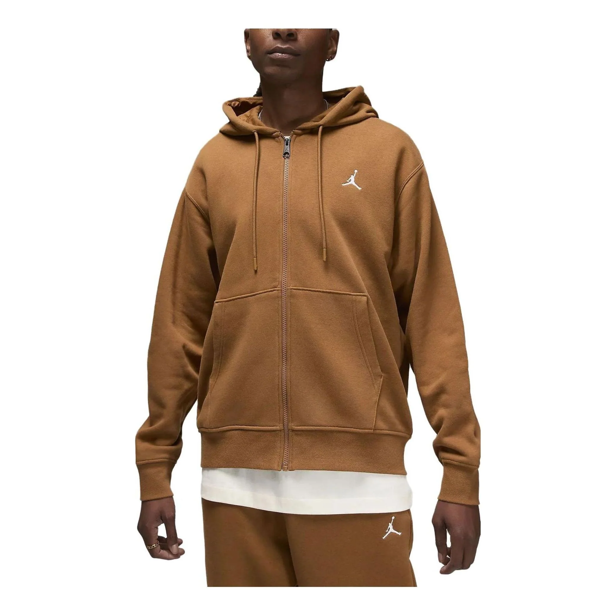 Air Jordan Brooklyn Fleece Full-Zip Hoodie 'Brown' FJ7772-281