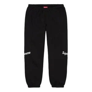 Supreme Color Blocked Sweatpants 'Black White' SUP-SS20-363