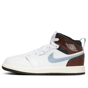 (PS) Air Jordan 1 Mid SE 'White Blue Grey' FQ8220-142