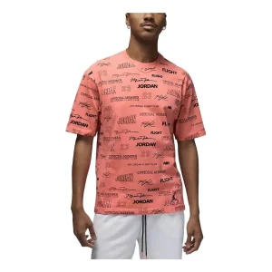 Air Jordan Flight MVP Statement AOP T-Shirt 'Pink Black' DX9573-814
