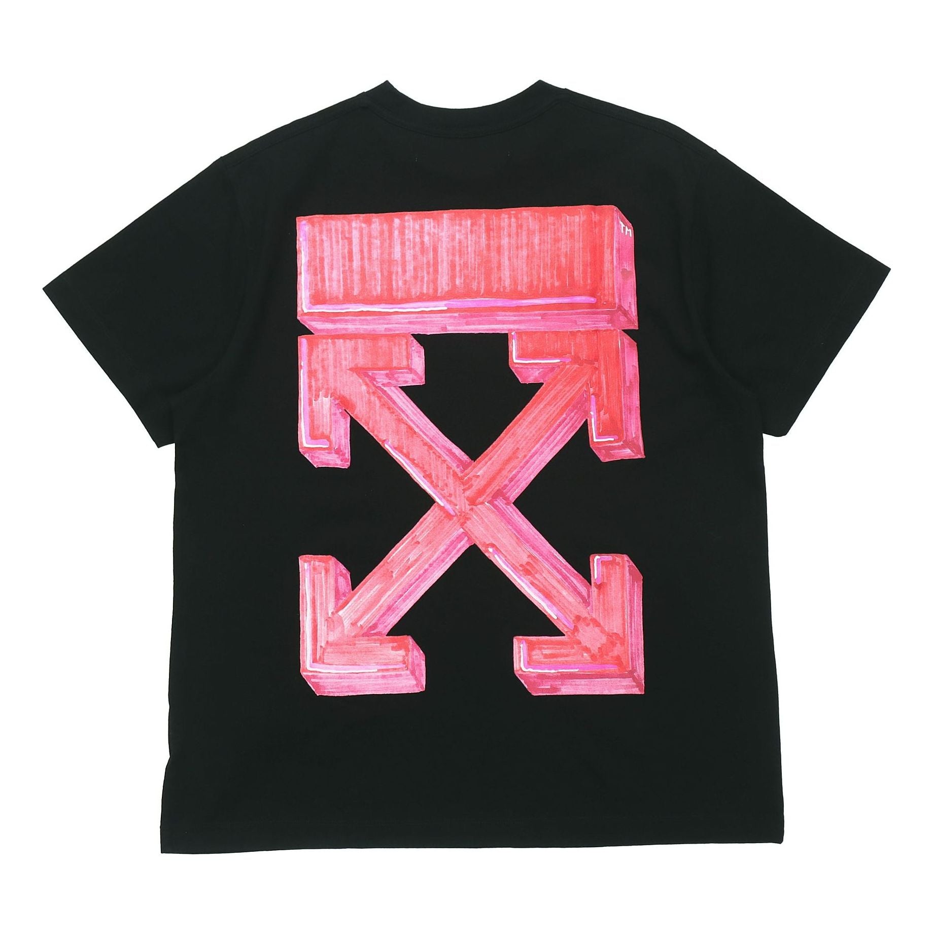 Off-White Back Arrow Large Short Sleeve Black OMAA038G20JER0041025