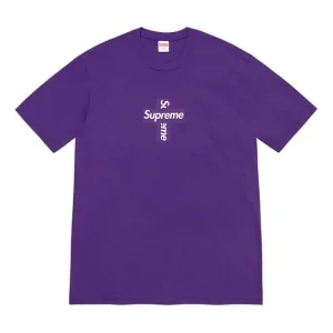 Supreme Week 17 Cross Box Logo Tee LogoT SUP-FW20-371-PUR