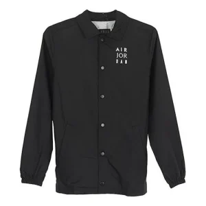 Air Jordan Jumpman Coaches lapel Coach Jacket Black AJ6796-010
