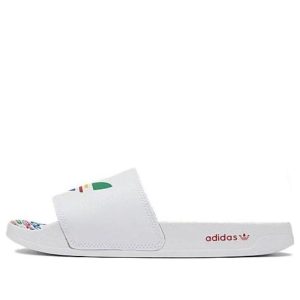 (GS) adidas Adilette Slides 'White Multi' GY8077