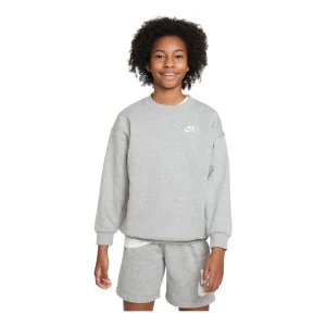 (GS) Nike Sportswear Club Fleece Oversized Sweatshirt 'Grey' FD2923-063