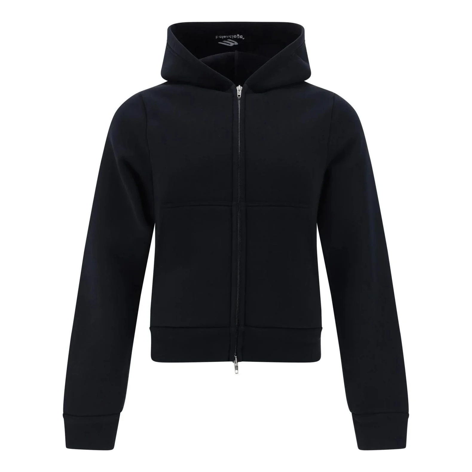 (WMNS) Balenciaga Zip-up Hoodie 'Black' 790382TQVN91000