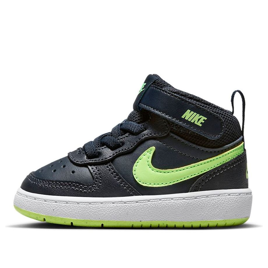 (TD) Nike Court Borough Mid 2 'Dark Obsidian Lime' CD7784-403