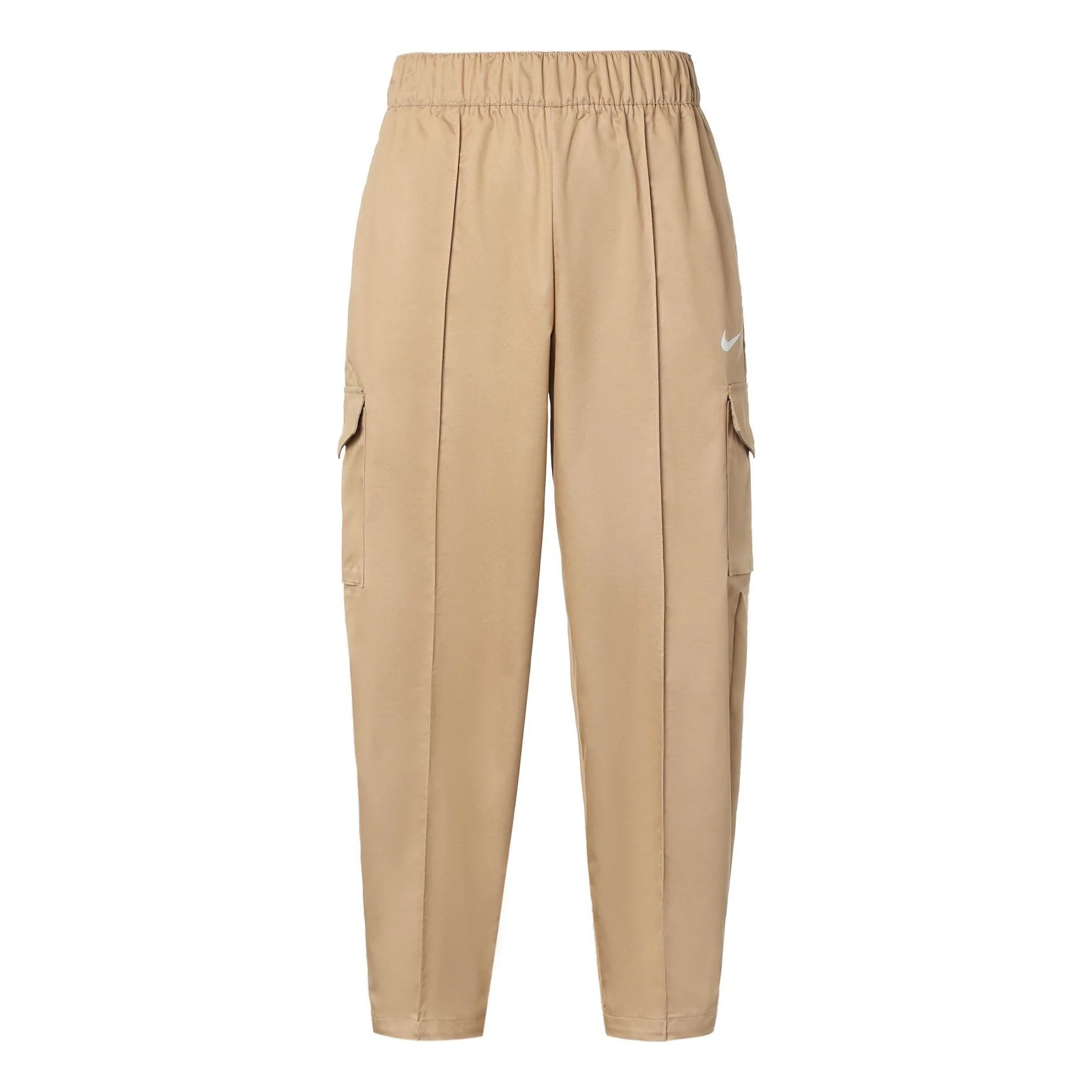 (WMNS) Nike Sportswear Essentials Woven High Waist Long Pants/Trousers Yellow DD5984-200