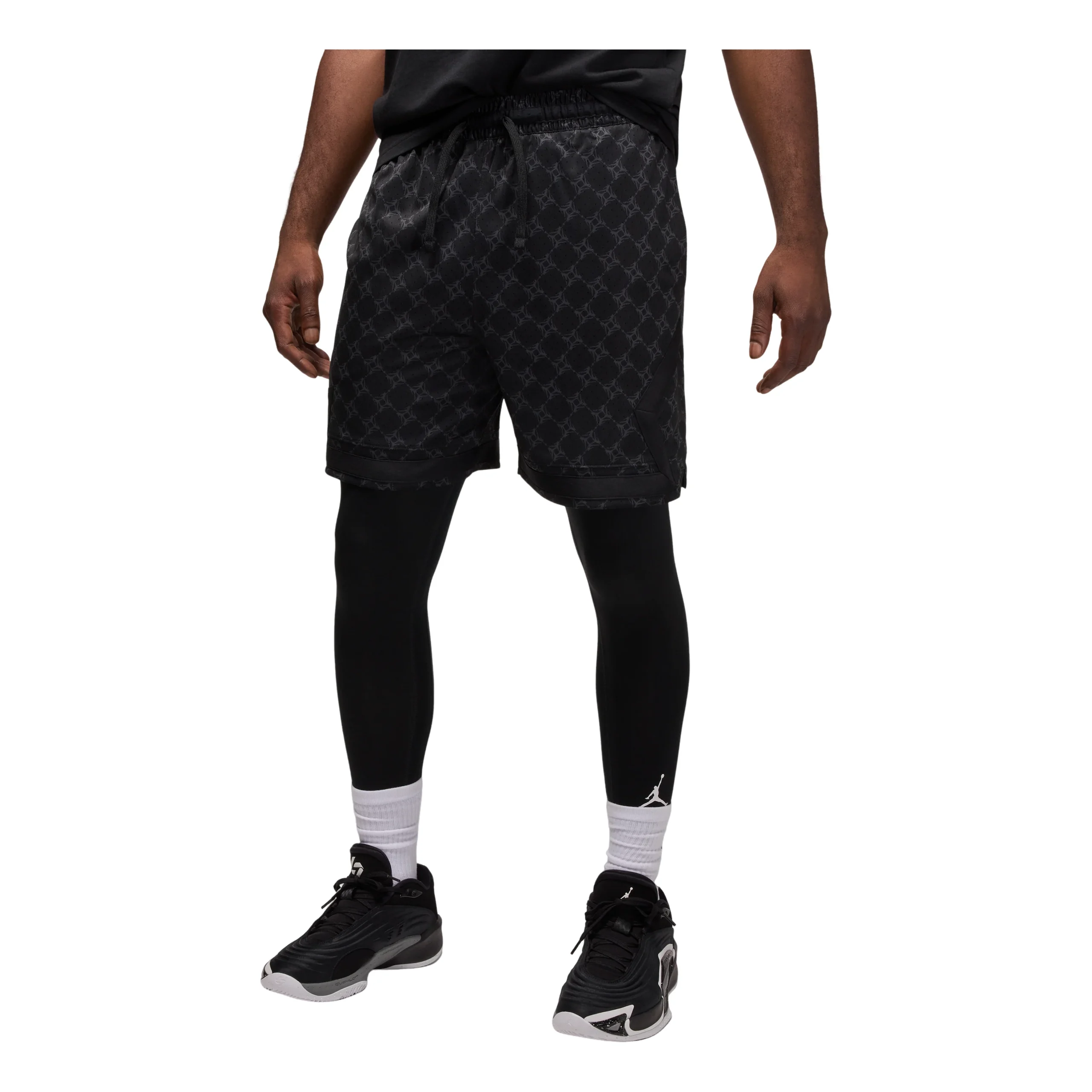 Air Jordan Sport Dri-FIT Printed Diamond Shorts 'Black' HQ8663-010