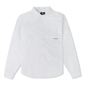 Converse Oxford Button Up Shirt Asia Sizing 'White' 10024602-A02