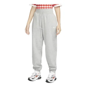 (WMNS) Nike Sportswear Phoenix Fleece High-Waisted Oversized Tracksuit Bottoms 'Grey' DQ5887-063