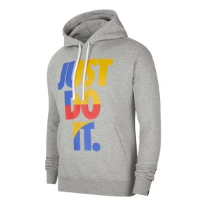 Nike Sportswear Just Do It Pullover Hoodie 'Grey Heather' CU4271-063