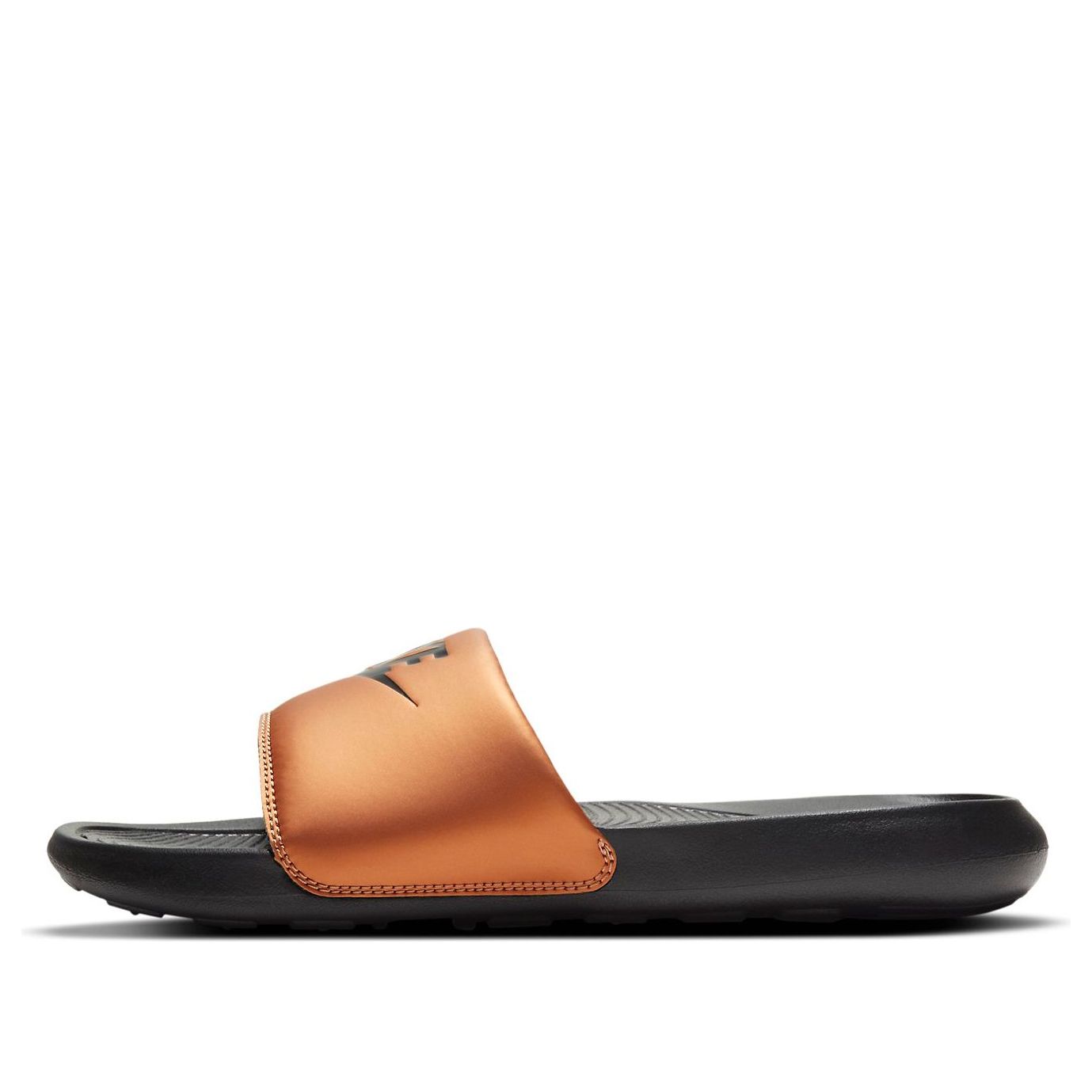 (WMNS) Nike Victori One Slide 'Black Metallic Copper' CN9677-003