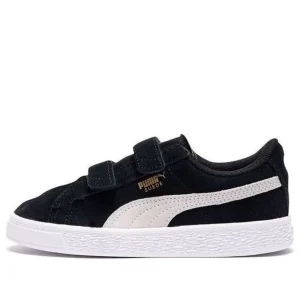 (PS) PUMA Suede 2 Straps 'Black White' 359595-01