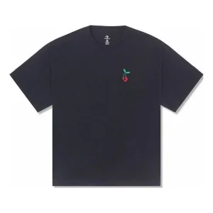 Converse Loose Fit Star Chevron Cherry Tee Asia Sizing 'Black' 10025237-A01