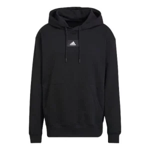 Men's adidas Logo Small Label Solid Color Sports Black HE4354