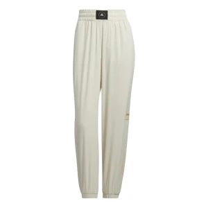 (WMNS) adidas Elastic Cuff And Waistband Woven Pants Asia Sizing 'White' HT6896