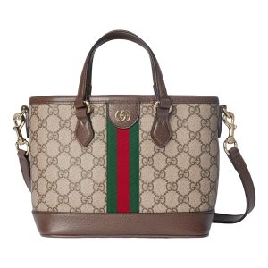 (WMNS) Gucci Ophidia Small Tote Bag 'Beige Dark Brown' 836848-FAE0J-9867