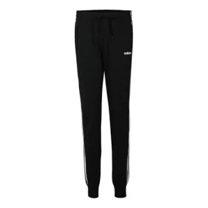 (WMNS) adidas Plaid Knitted Sports Pants Black DP2377