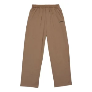 Balenciaga Embroidered Logo Cotton Jogging Pants 'Brown' 674594TMVF57761