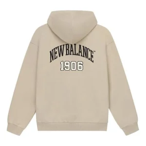 New Balance Varsity Fleece Hoodie Asia Sizing 'Beige Black' 5CD38831-LBE