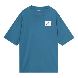Air Jordan Flight Essential Washed T-shirt Asia Sizing 'Blue' DZ0605-427