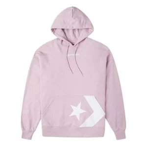 (WMNS) Converse Star Chevron Pocket Hoodie Asia Sizing 'Pink' 10023083-A02