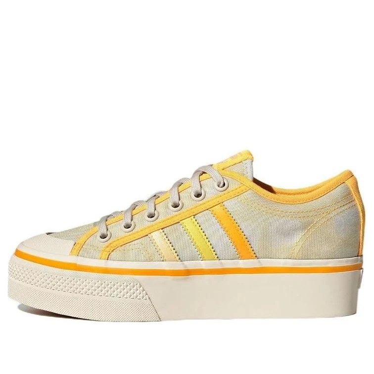 (WMNS) adidas Nizza Platform 'Almost Yellow Orange Tint' GX4607
